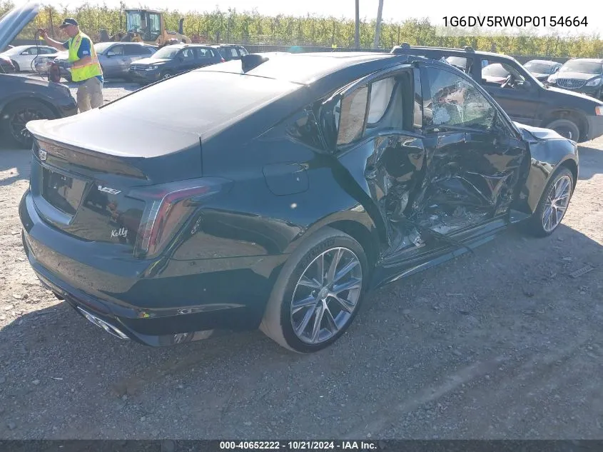 2023 Cadillac Ct5-V V-Series VIN: 1G6DV5RW0P0154664 Lot: 40652222