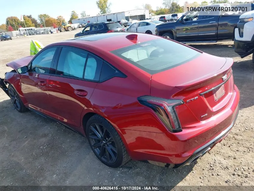 2024 Cadillac Ct5-V V-Series VIN: 1G6DV5RW4R0120701 Lot: 40626415