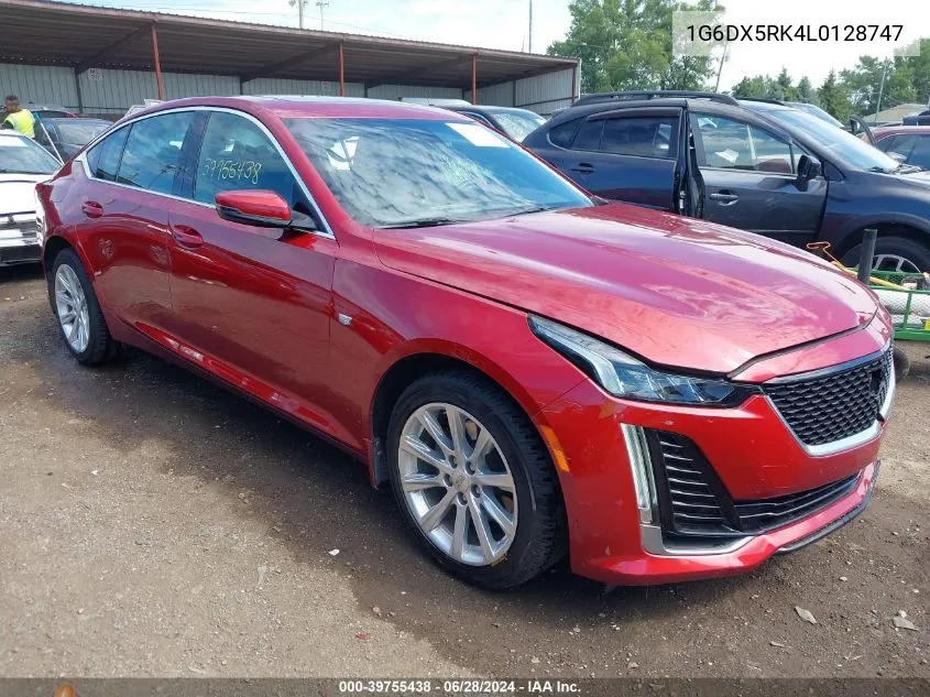 2020 Cadillac Ct5 Luxury VIN: 1G6DX5RK4L0128747 Lot: 39755438