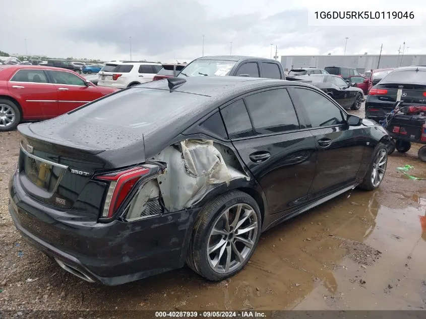 2020 Cadillac Ct5 Sport VIN: 1G6DU5RK5L0119046 Lot: 40287939