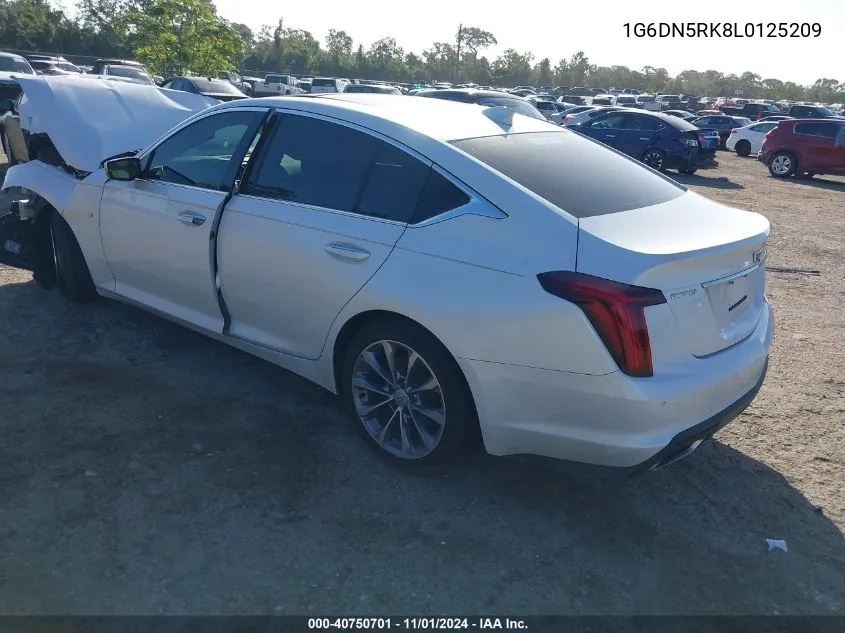 2020 Cadillac Ct5 Premium Luxury VIN: 1G6DN5RK8L0125209 Lot: 40750701