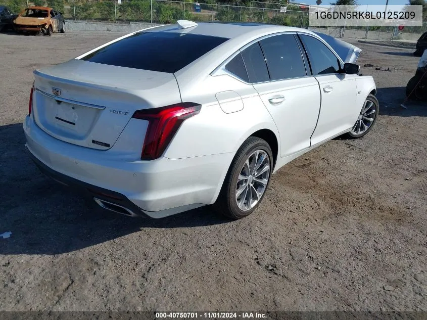 2020 Cadillac Ct5 Premium Luxury VIN: 1G6DN5RK8L0125209 Lot: 40750701