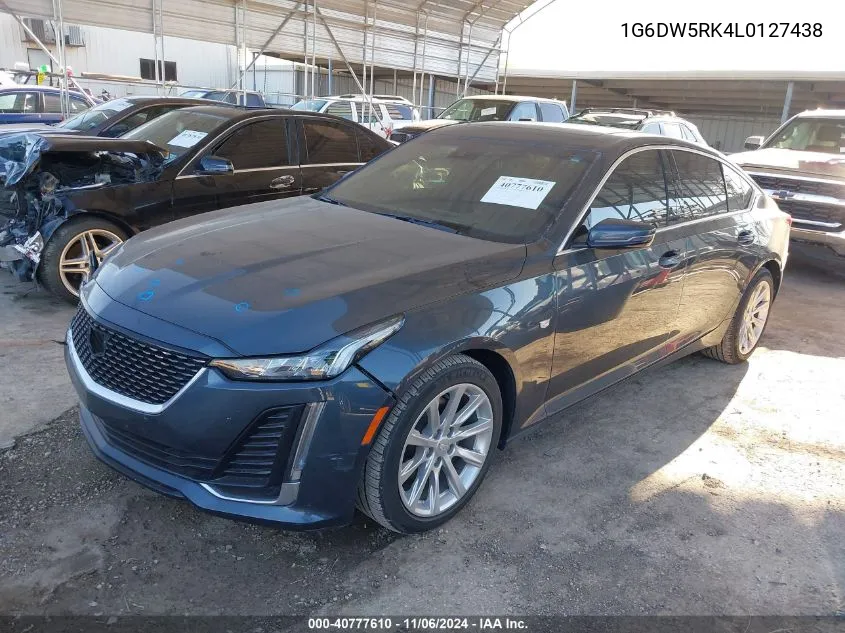 2020 Cadillac Ct5 Luxury VIN: 1G6DW5RK4L0127438 Lot: 40777610