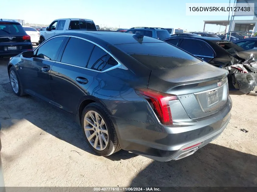 2020 Cadillac Ct5 Luxury VIN: 1G6DW5RK4L0127438 Lot: 40777610