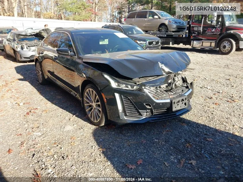 2020 Cadillac Ct5 Premium Luxury VIN: 1G6DT5RK7L0120248 Lot: 40807800