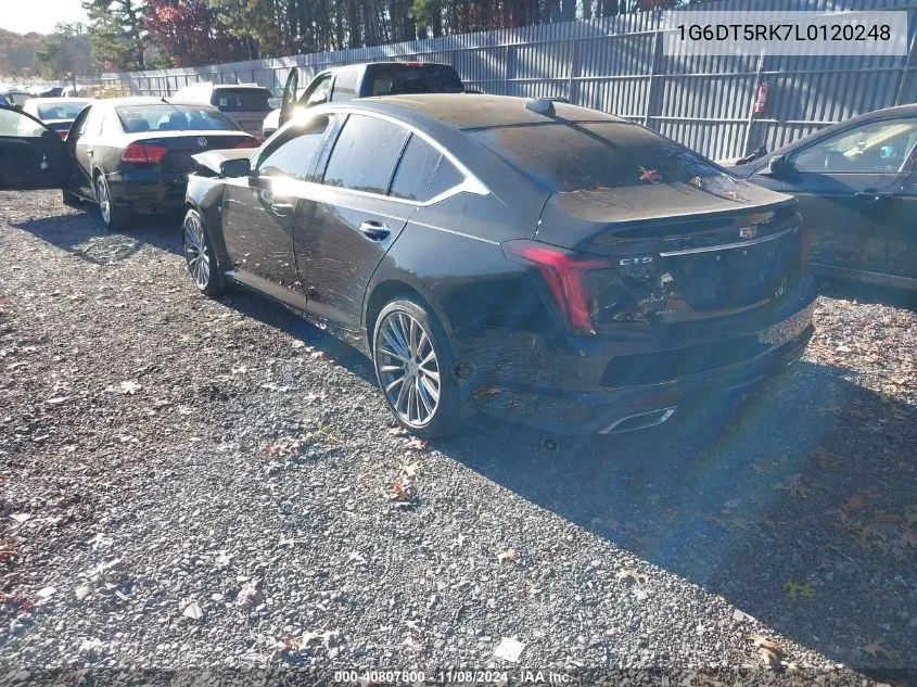 2020 Cadillac Ct5 Premium Luxury VIN: 1G6DT5RK7L0120248 Lot: 40807800