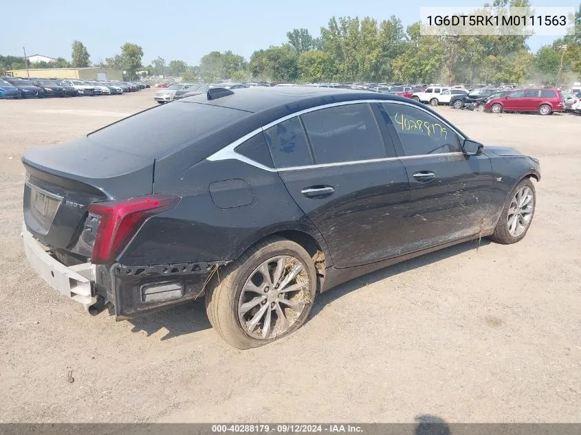 1G6DT5RK1M0111563 2021 Cadillac Ct5 Premium Luxury