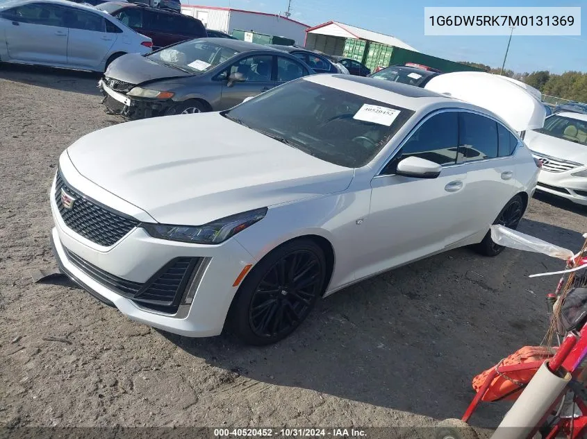 2021 Cadillac Ct5 Luxury VIN: 1G6DW5RK7M0131369 Lot: 40520452