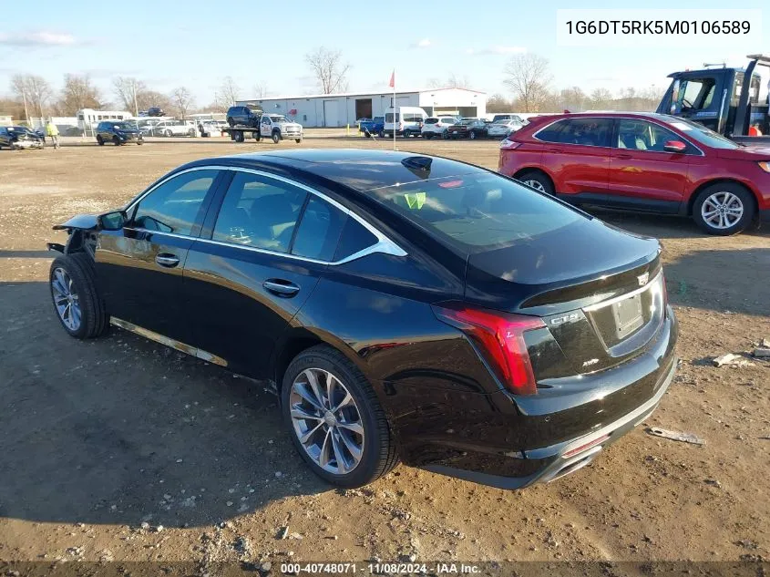 2021 Cadillac Ct5 Premium Luxury VIN: 1G6DT5RK5M0106589 Lot: 40748071