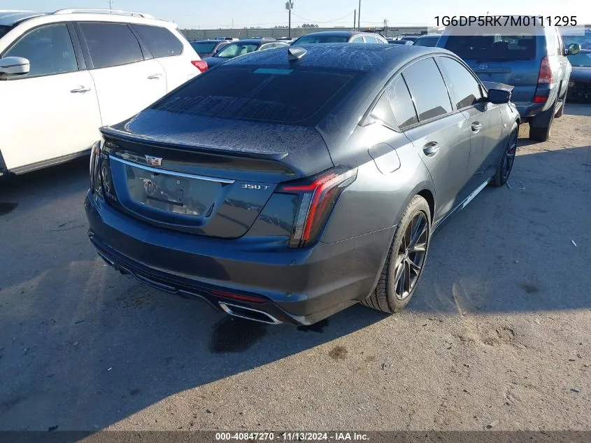 2021 Cadillac Ct5 Sport VIN: 1G6DP5RK7M0111295 Lot: 40847270