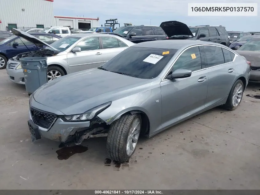 2023 Cadillac Ct5 Luxury VIN: 1G6DM5RK5P0137570 Lot: 40621841