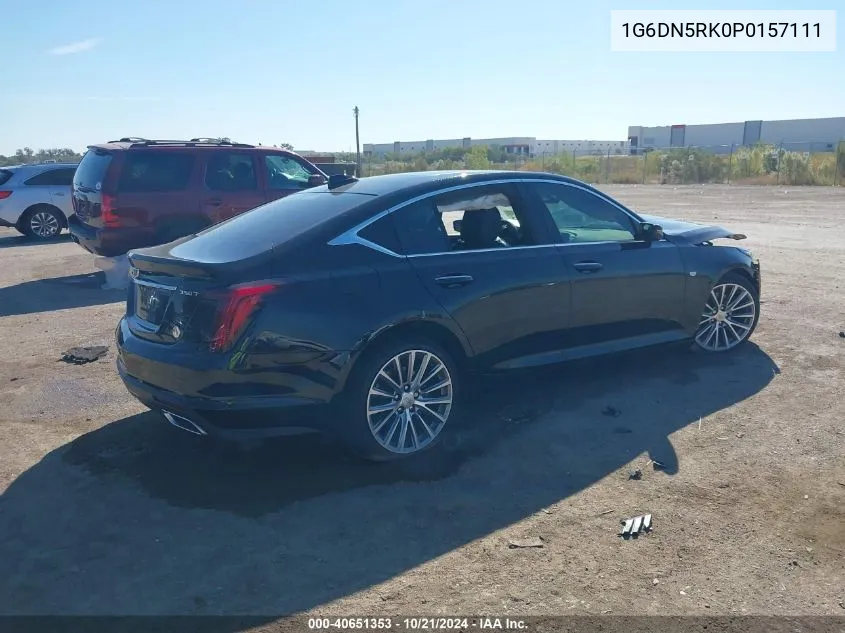 2023 Cadillac Ct5 Premium Luxury VIN: 1G6DN5RK0P0157111 Lot: 40651353