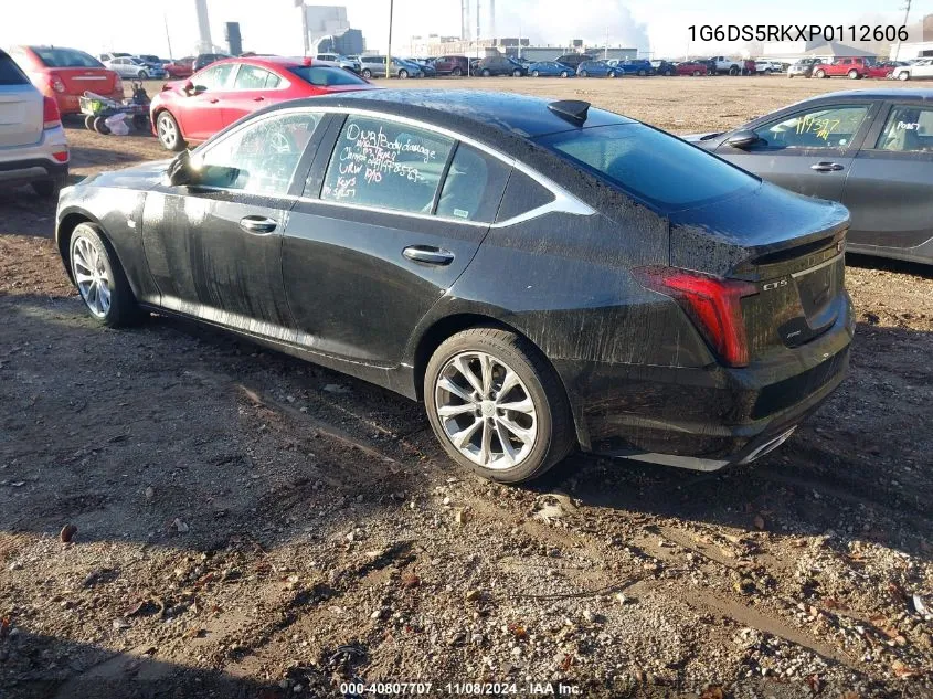 2023 Cadillac Ct5 Premium Luxury VIN: 1G6DS5RKXP0112606 Lot: 40807707