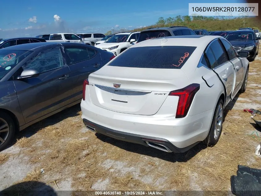 2024 Cadillac Ct5 Luxury VIN: 1G6DW5RK2R0128077 Lot: 40530740