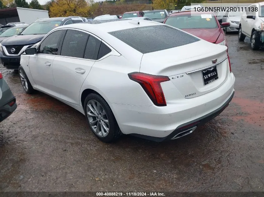 2024 Cadillac Ct5 Premium Luxury VIN: 1G6DN5RW2R0111138 Lot: 40888219