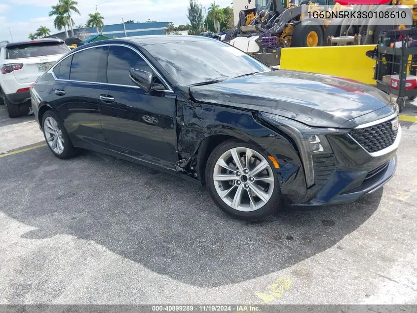 2025 Cadillac Ct5 Premium Luxury VIN: 1G6DN5RK3S0108610 Lot: 40899289