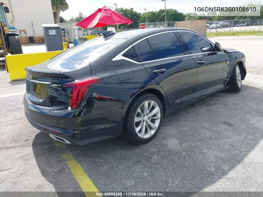 2025 Cadillac Ct5 Premium Luxury VIN: 1G6DN5RK3S0108610 Lot: 40899289