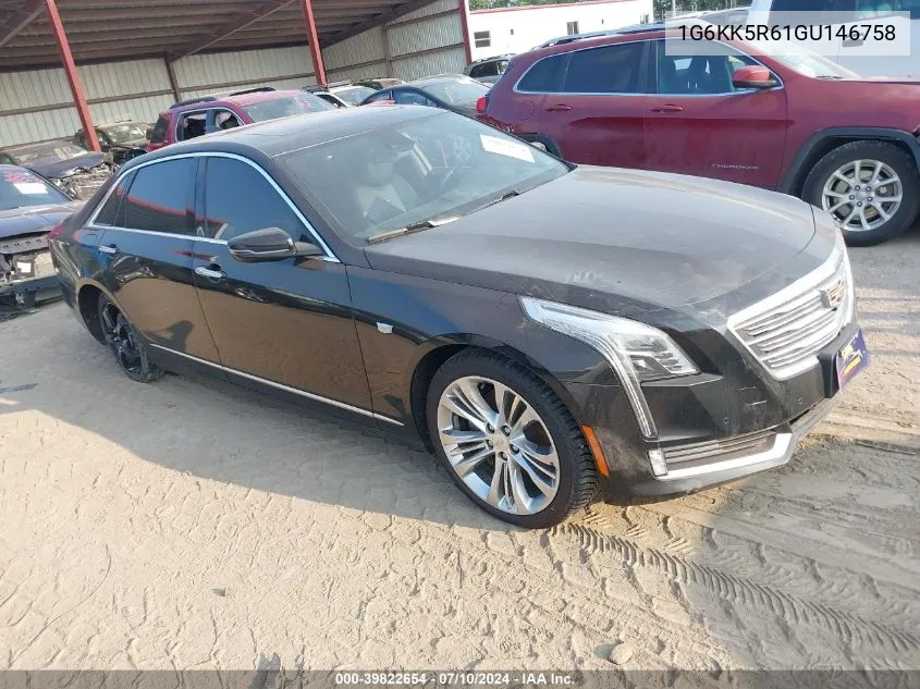 2016 Cadillac Ct6 Platinum VIN: 1G6KK5R61GU146758 Lot: 39822654