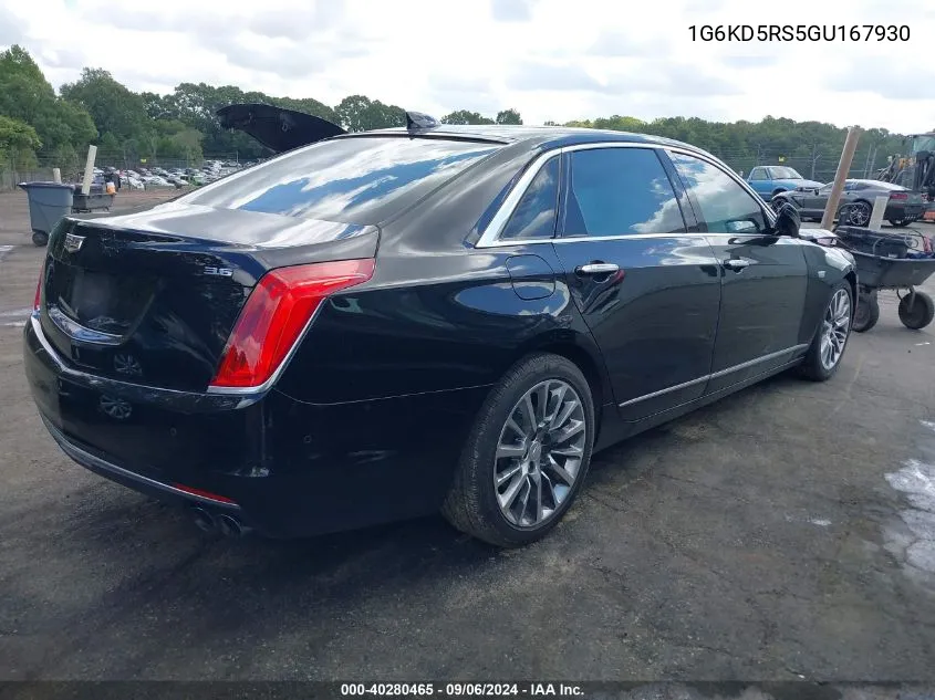 1G6KD5RS5GU167930 2016 Cadillac Ct6 Luxury