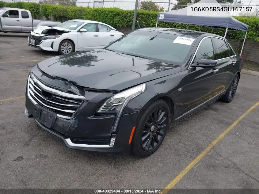 2016 Cadillac Ct6 Luxury VIN: 1G6KD5RS4GU167157 Lot: 40329484