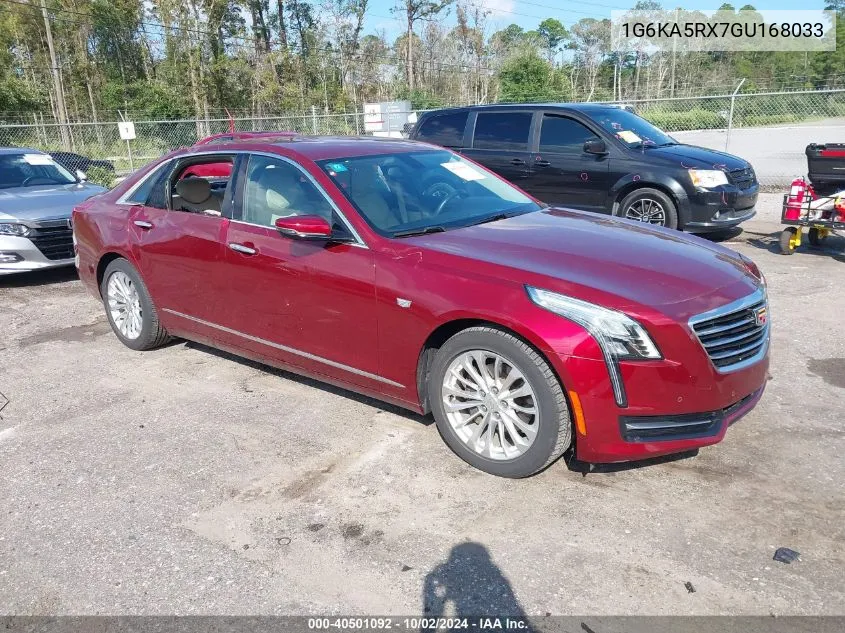 2016 Cadillac Ct6 Standard VIN: 1G6KA5RX7GU168033 Lot: 40501092