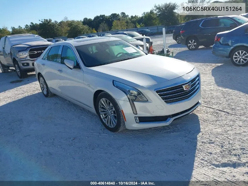 1G6KC5RX4GU151264 2016 Cadillac Ct6 Luxury