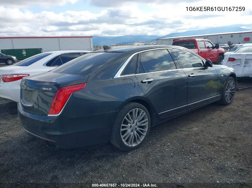 2016 Cadillac Ct6 Luxury VIN: 1G6KE5R61GU167259 Lot: 40657657