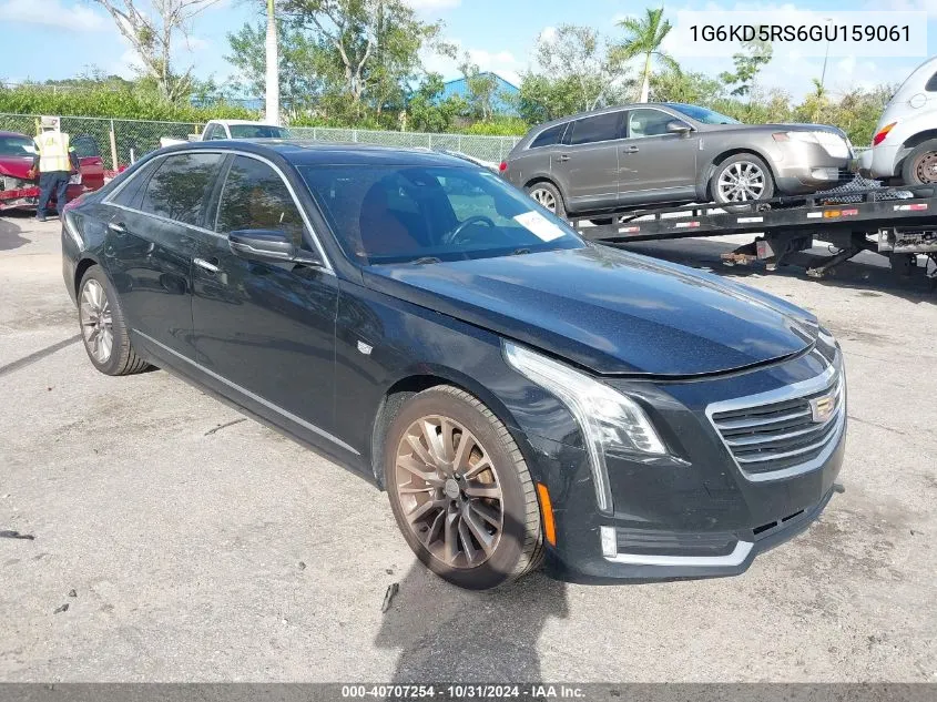 2016 Cadillac Ct6 Luxury VIN: 1G6KD5RS6GU159061 Lot: 40707254