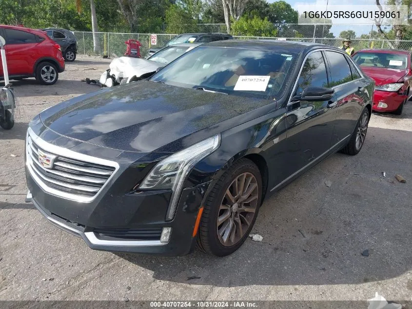 2016 Cadillac Ct6 Luxury VIN: 1G6KD5RS6GU159061 Lot: 40707254