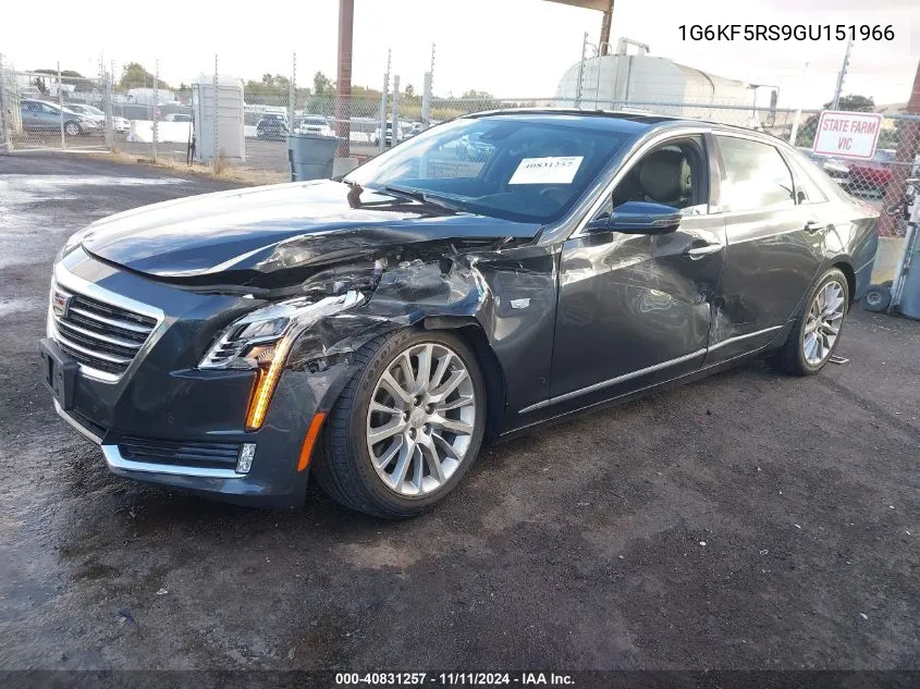 2016 Cadillac Ct6 Premium Luxury VIN: 1G6KF5RS9GU151966 Lot: 40831257