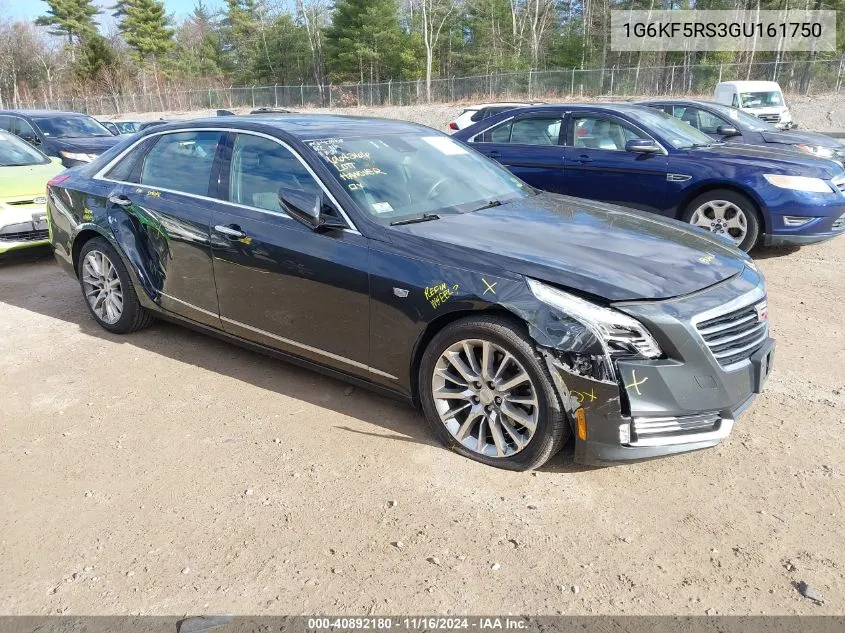 2016 Cadillac Ct6 Premium Luxury VIN: 1G6KF5RS3GU161750 Lot: 40892180