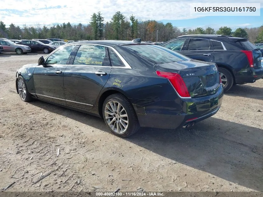 2016 Cadillac Ct6 Premium Luxury VIN: 1G6KF5RS3GU161750 Lot: 40892180