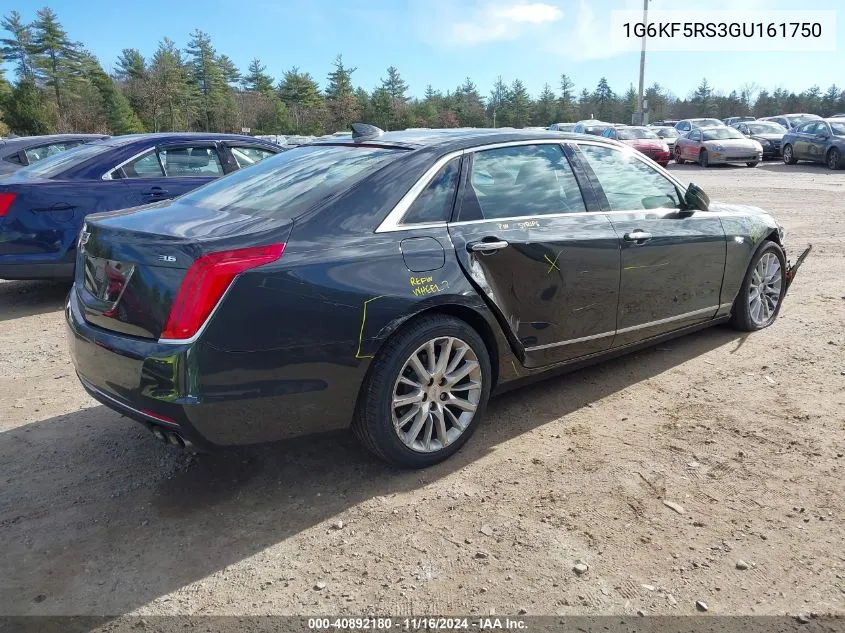 2016 Cadillac Ct6 Premium Luxury VIN: 1G6KF5RS3GU161750 Lot: 40892180