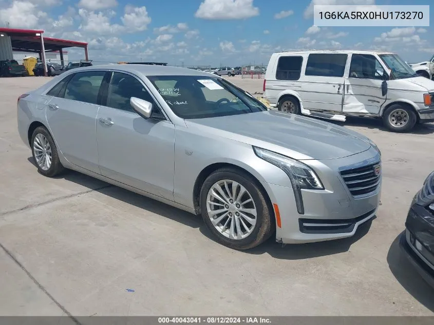 1G6KA5RX0HU173270 2017 Cadillac Ct6 Standard