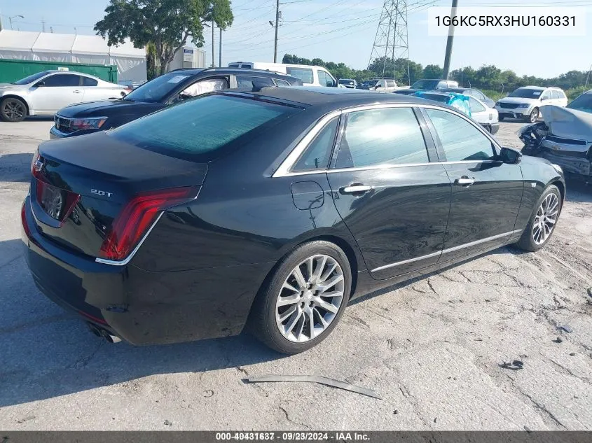 2017 Cadillac Ct6 Luxury VIN: 1G6KC5RX3HU160331 Lot: 40431637