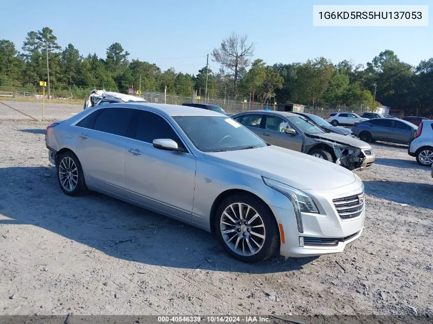 2017 Cadillac Ct6 Luxury VIN: 1G6KD5RS5HU137053 Lot: 40546339