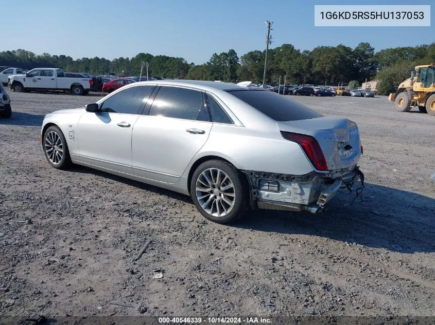 2017 Cadillac Ct6 Luxury VIN: 1G6KD5RS5HU137053 Lot: 40546339