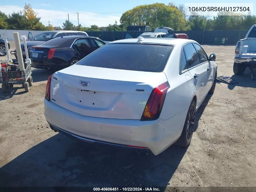 2017 Cadillac Ct6 Luxury VIN: 1G6KD5RS6HU127504 Lot: 40606451