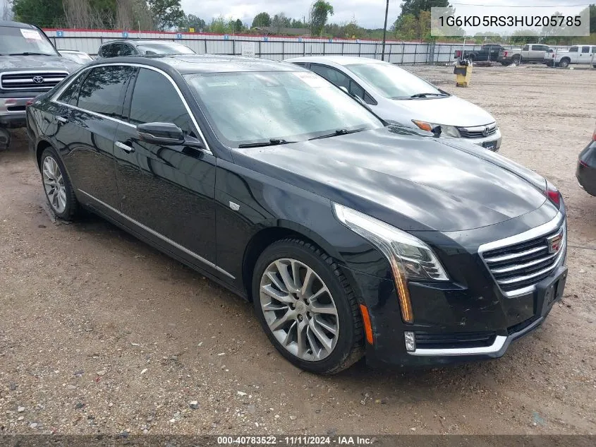 2017 Cadillac Ct6 Luxury VIN: 1G6KD5RS3HU205785 Lot: 40783522