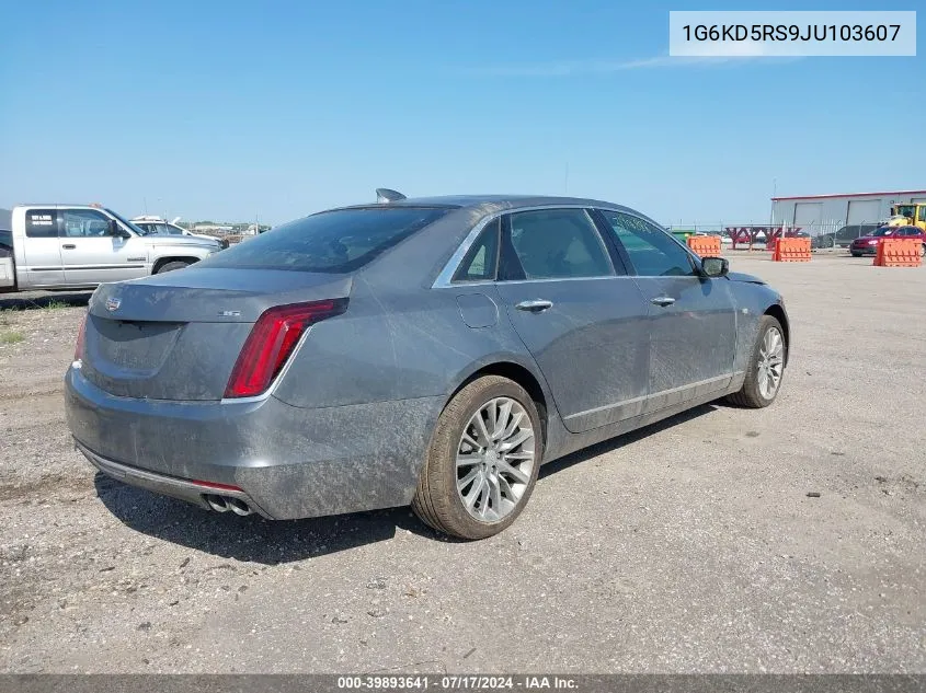 1G6KD5RS9JU103607 2018 Cadillac Ct6 Luxury