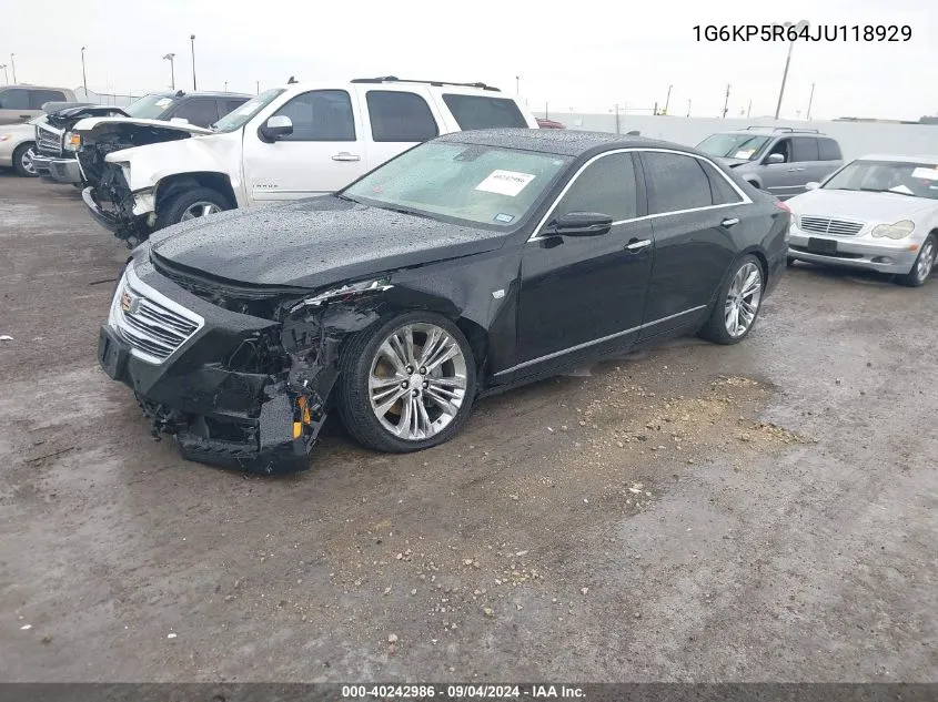 1G6KP5R64JU118929 2018 Cadillac Ct6 Platinum Csav