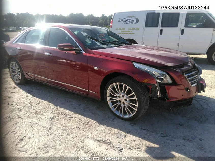 2018 Cadillac Ct6 Premium Luxury VIN: 1G6KG5RS7JU133244 Lot: 40243775