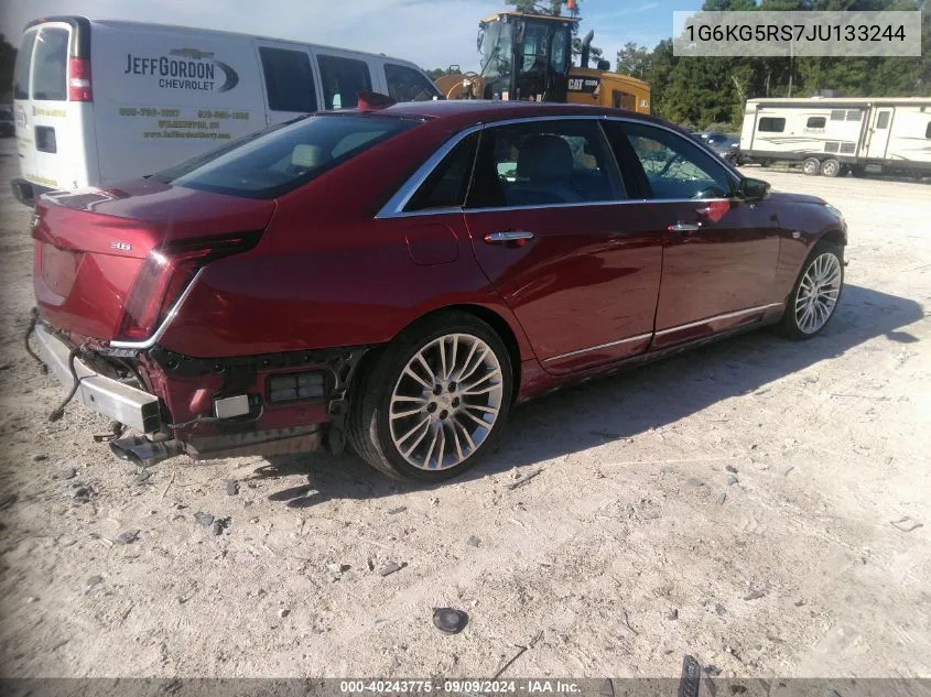 2018 Cadillac Ct6 Premium Luxury VIN: 1G6KG5RS7JU133244 Lot: 40243775