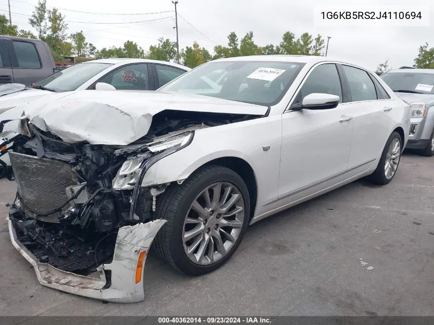 1G6KB5RS2J4110694 2018 Cadillac Ct6 Standard