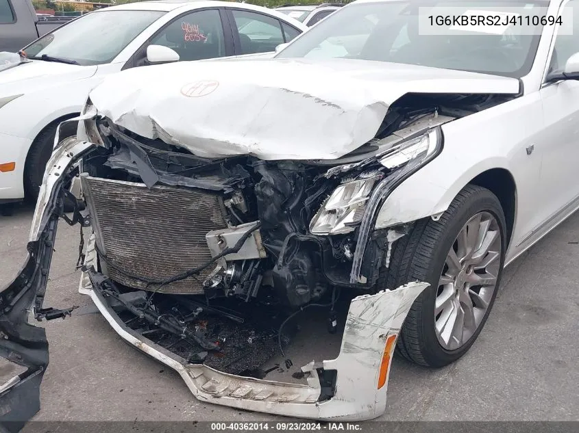 1G6KB5RS2J4110694 2018 Cadillac Ct6 Standard