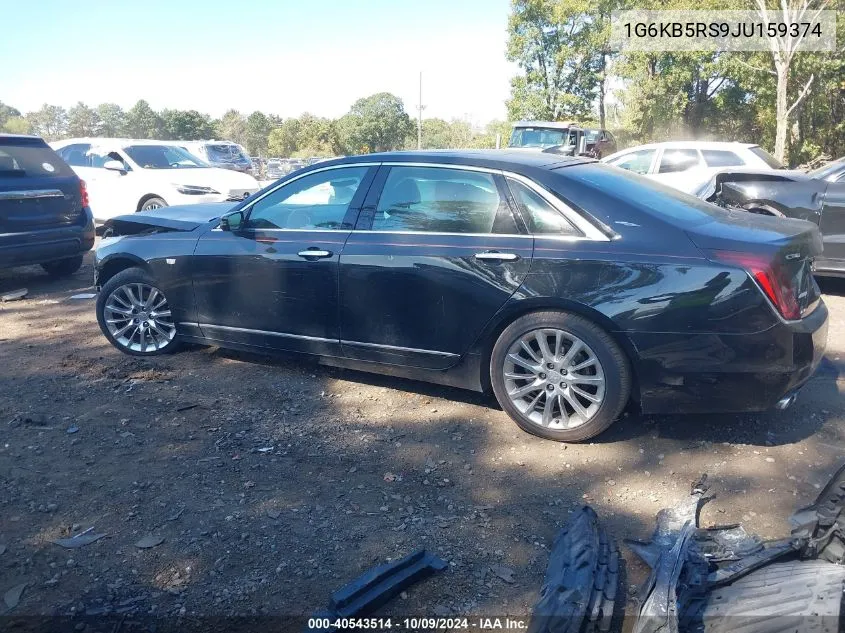 2018 Cadillac Ct6 Standard VIN: 1G6KB5RS9JU159374 Lot: 40543514