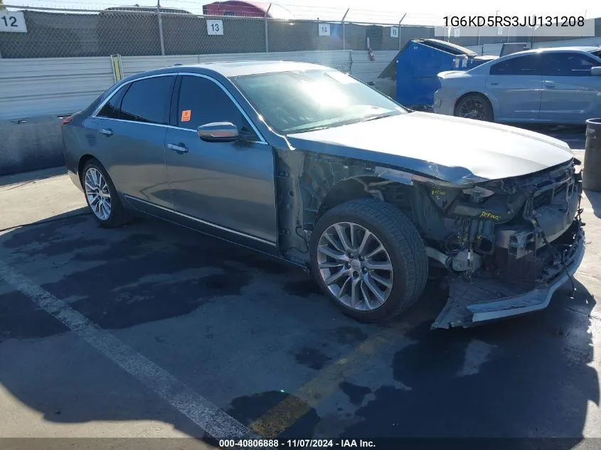 2018 Cadillac Ct6 Luxury VIN: 1G6KD5RS3JU131208 Lot: 40806888