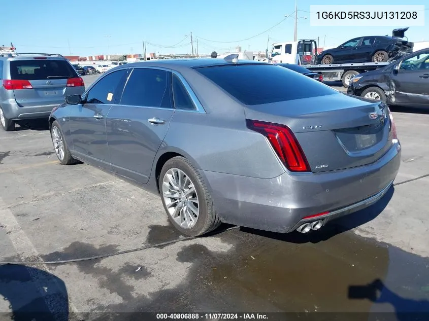 2018 Cadillac Ct6 Luxury VIN: 1G6KD5RS3JU131208 Lot: 40806888