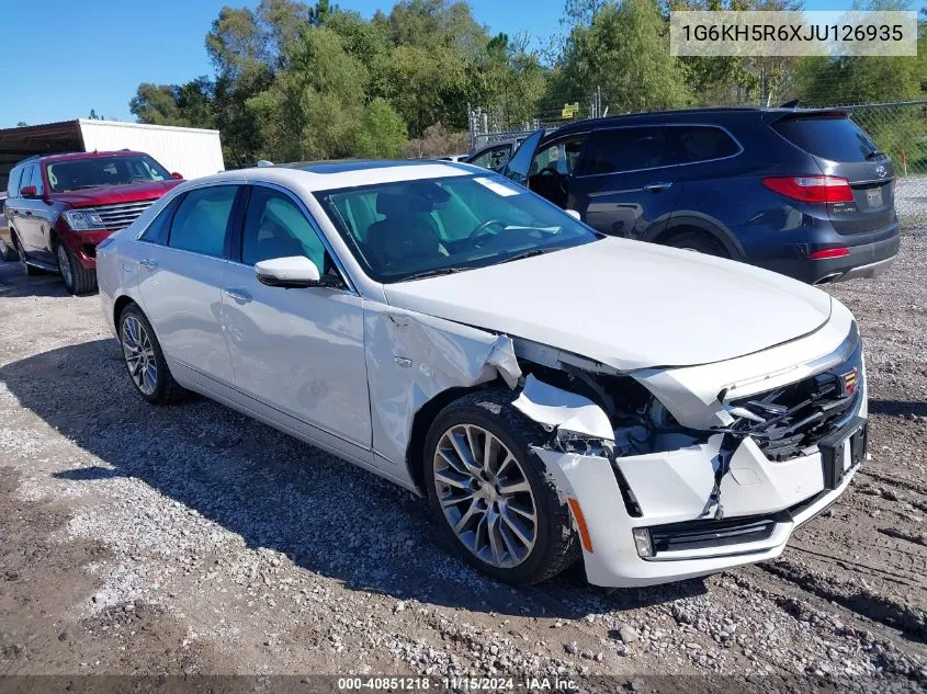 2018 Cadillac Ct6 Twin Turbo Premium Luxury VIN: 1G6KH5R6XJU126935 Lot: 40851218