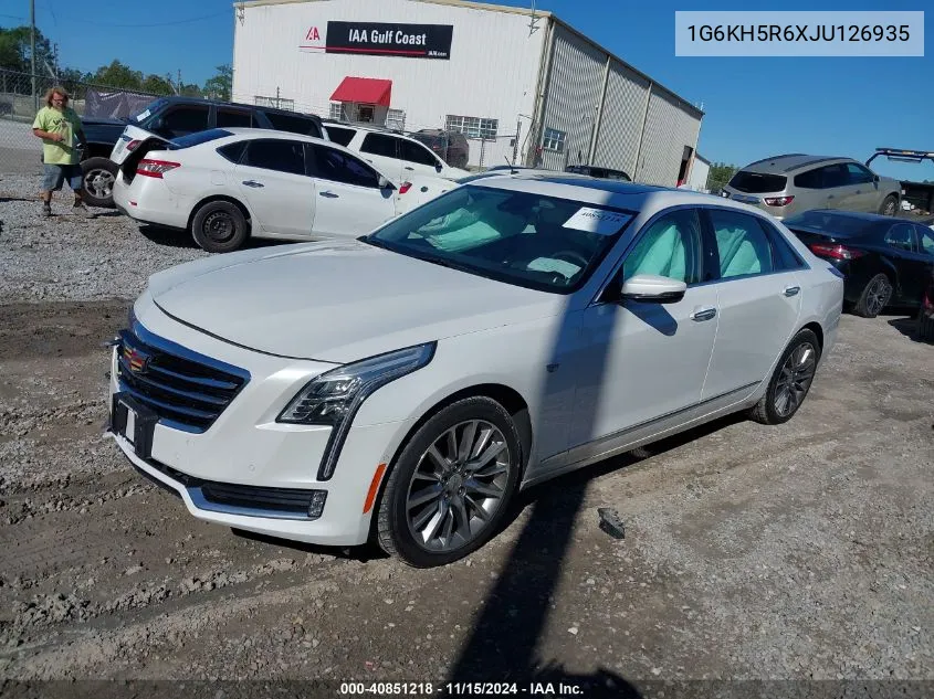 2018 Cadillac Ct6 Twin Turbo Premium Luxury VIN: 1G6KH5R6XJU126935 Lot: 40851218